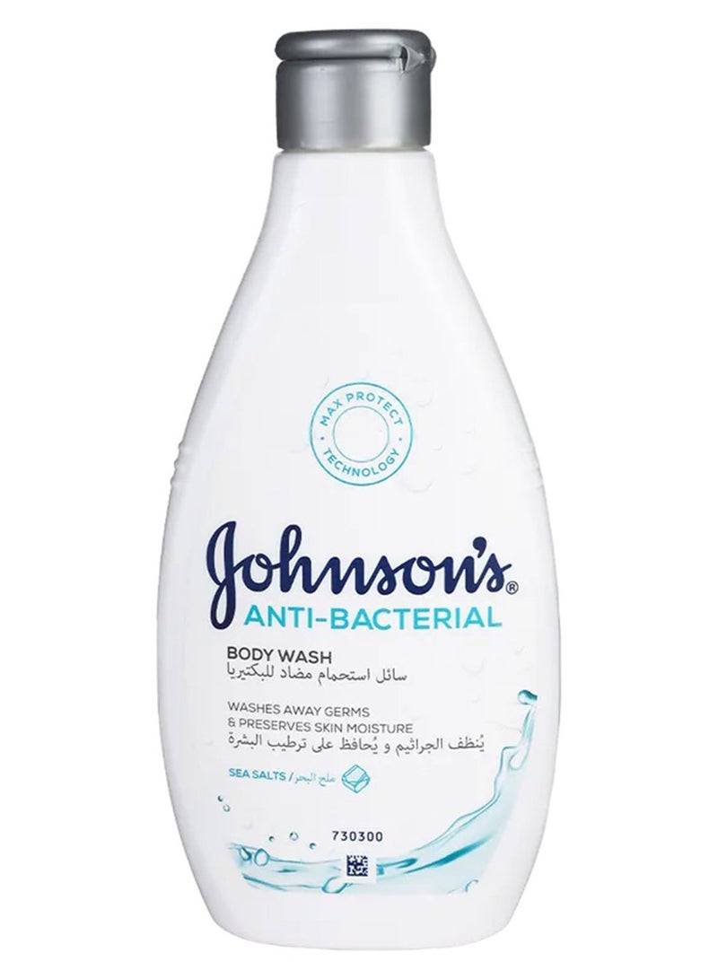 Johnson's Anti-Bacterial Sea Salt Body Wash 250ml - Image 1