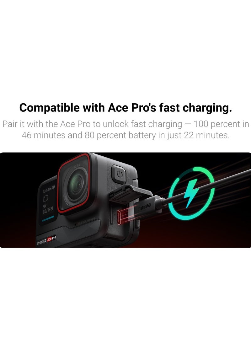 Insta360 - ACE Pro/ACE Type-C to Type-C Cable - Black - Image 1
