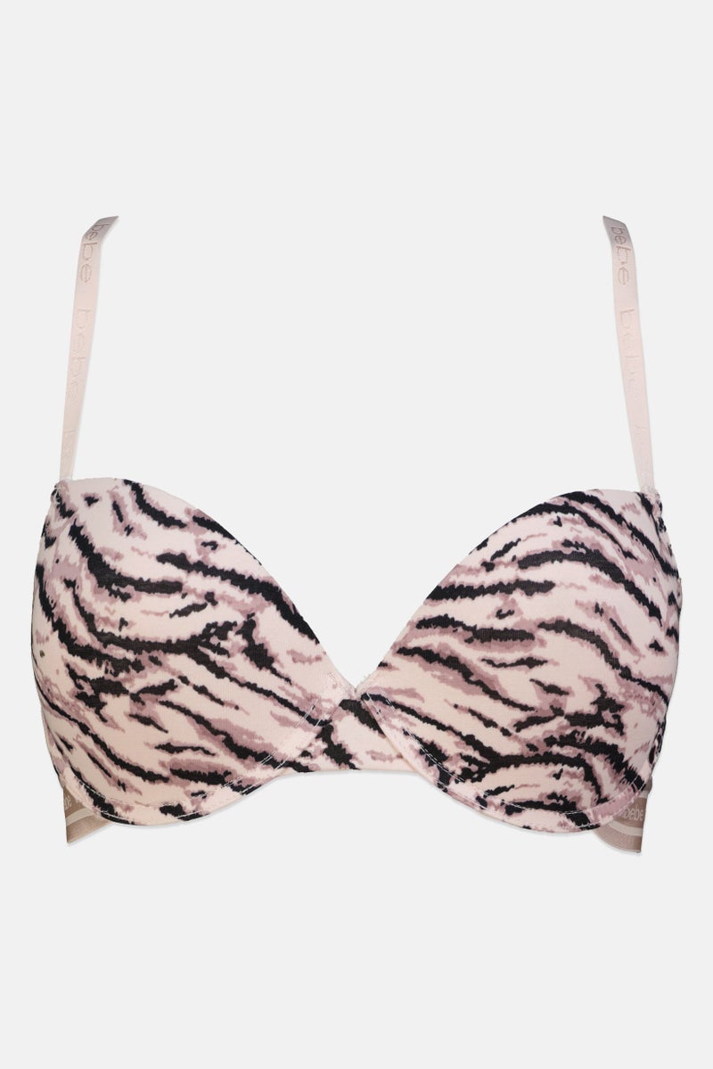 bebe Women 2 Pair Brand Logo Padded Bra, Multicolor - Image 5