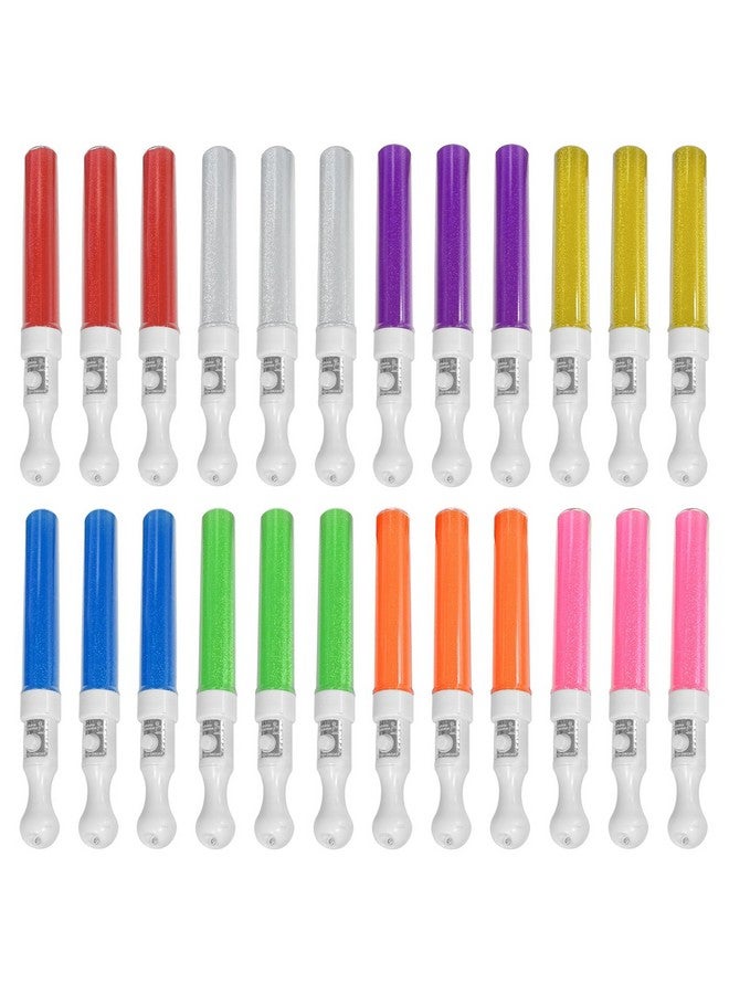 M.best 24Pcs Glow Sticks Party Packs, Glow In The Dark Party Supplies, Led Light Up Wands Sticks Party Favors For Wedding, Raves, Concert, Camping, New Year, Carnival, Halloween - Image 5