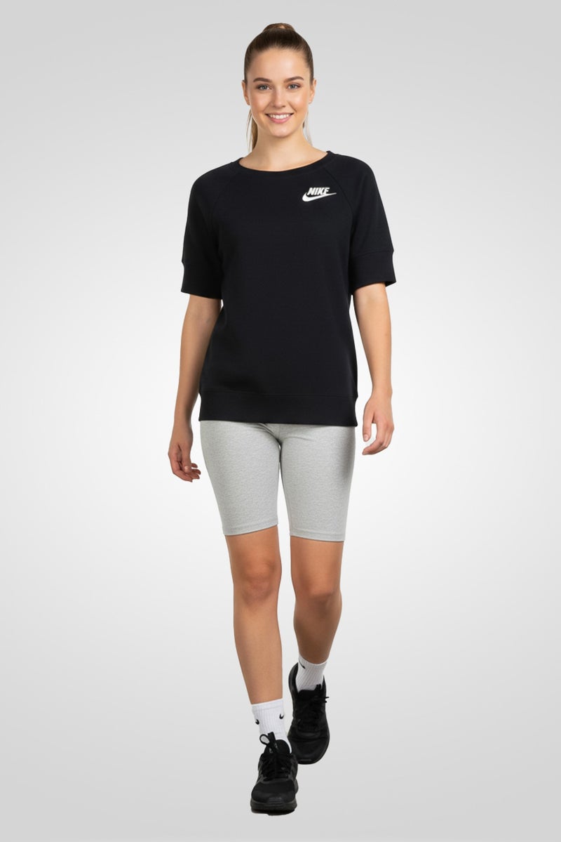 Nike Women Sportswear Fit Short Sleeve Outdoor T-Shirt, Black - Image 2