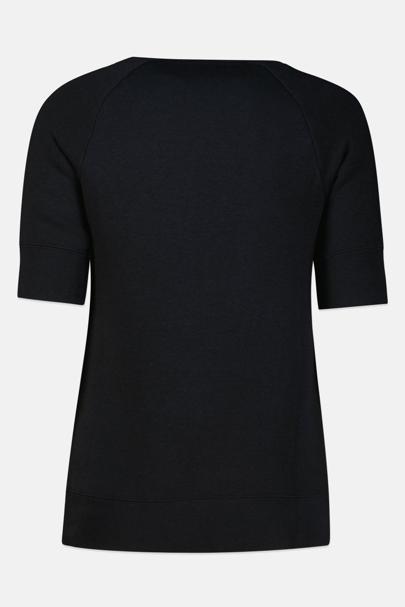 Nike Women Sportswear Fit Short Sleeve Outdoor T-Shirt, Black - Image 4