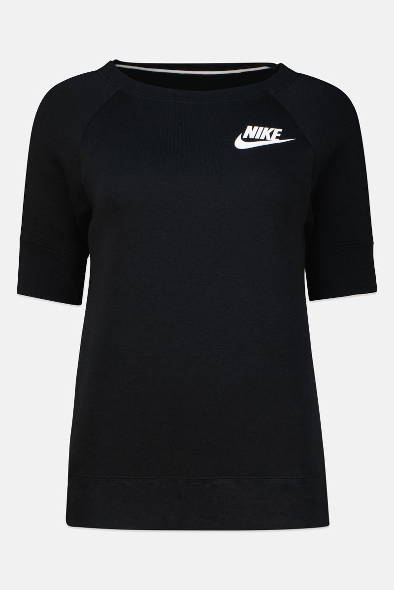 Nike Women Sportswear Fit Short Sleeve Outdoor T-Shirt, Black - Image 3