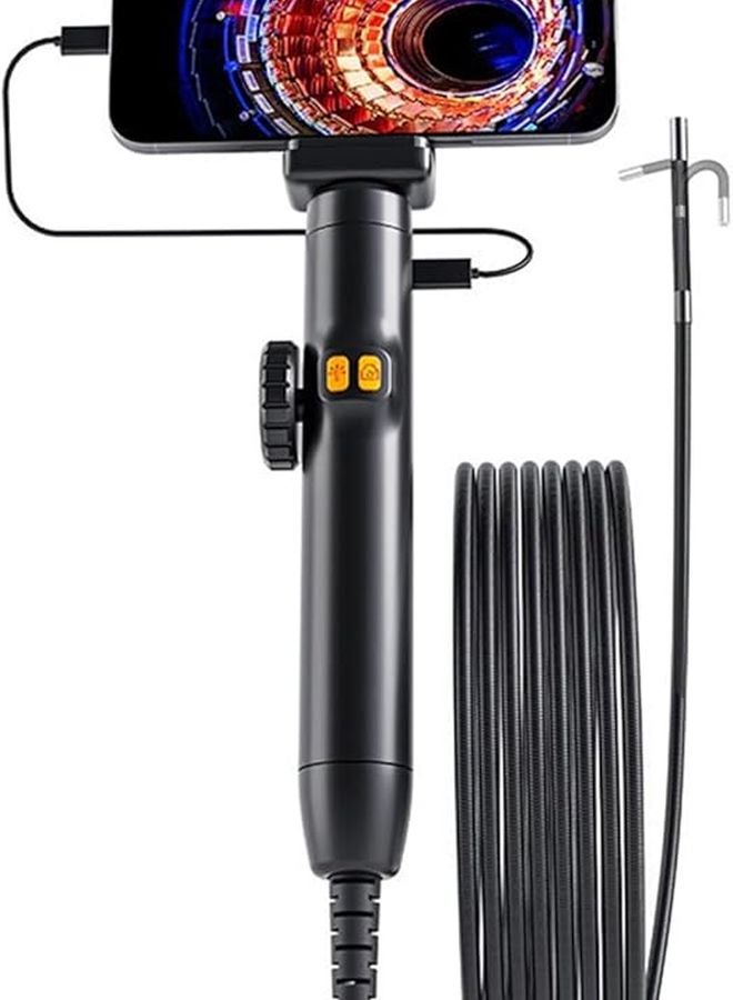 1M 6mm Endoscope Inspection Camera Flexible 360 Degree Articulating Borescope Auto Shutdown Probe - Image 1