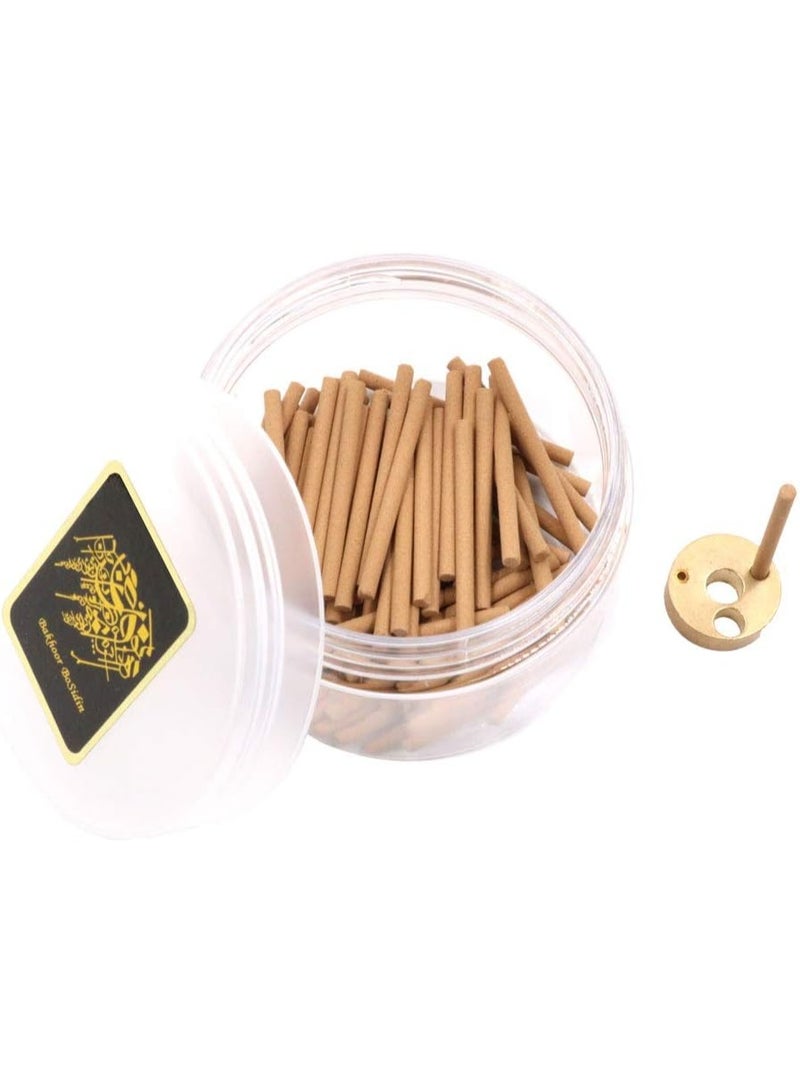 Bakhoor BoSidin Bakhoor - Bakhoor Oud Incense Sticks 3mm with Metal Incense Burner - A72-1 - Image 1