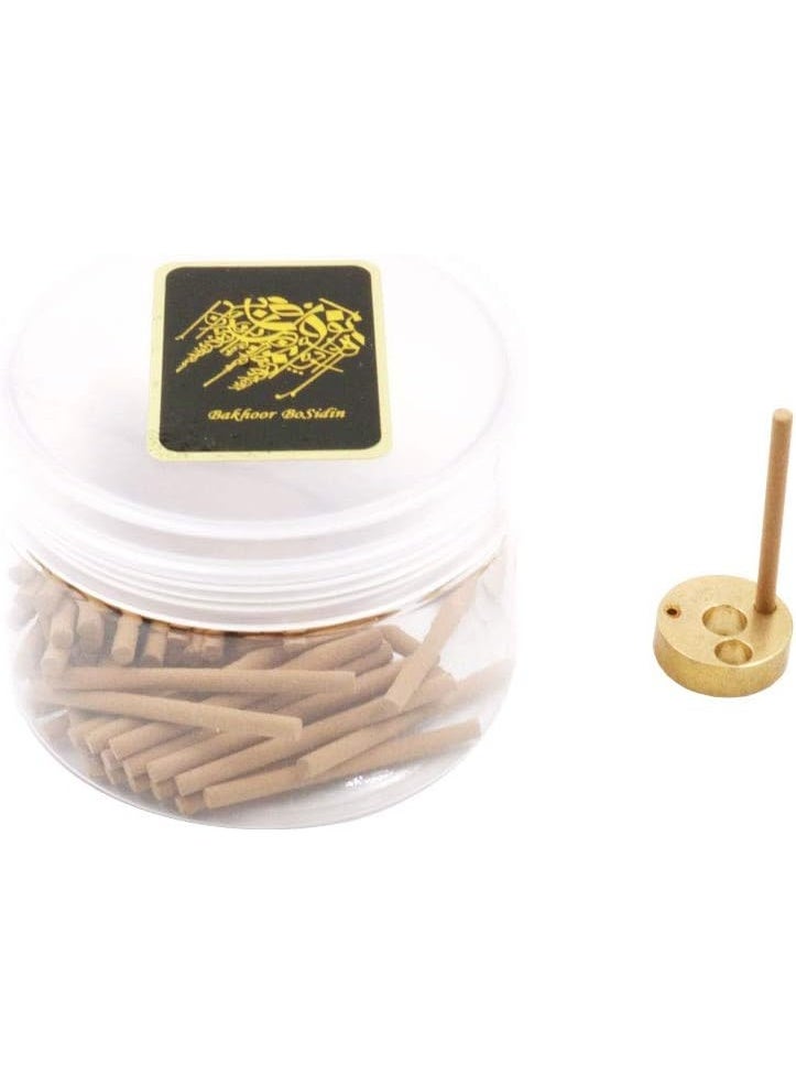Bakhoor BoSidin Bakhoor - Bakhoor Oud Incense Sticks 3mm with Metal Incense Burner - A72-1 - Image 4