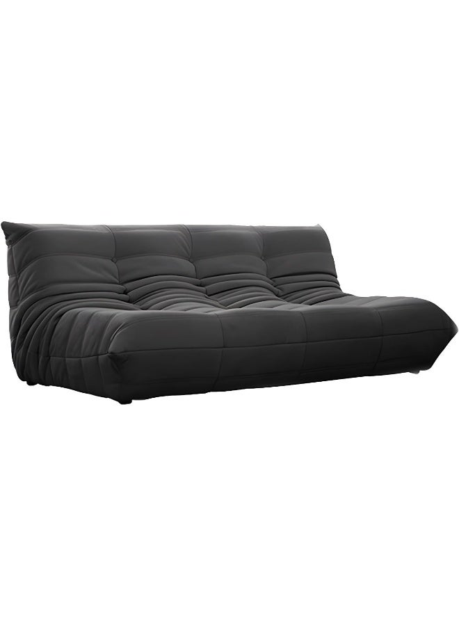 Comfynest Modern Tufted Cushions Armless Living Room Wooden Standard Seating - Suede 180 X 102 X 70 Cm White - Image 5