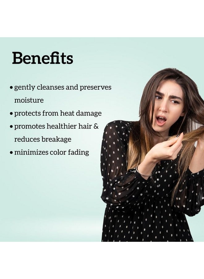 inatur Keratin Shampoo - Hair Strengthening, Frizz Control, Color Protection | With Baobab Oil, Wheat Protein, And Pro-Vitamin B5 | Sulfate-Free, Natural, Vegan, Cruelty-Free| 350ml - Image 5