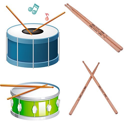 PUNK 7A Drum Sticks Hickory Wood Drumsticks Wood Tip Drummer Instrument Drumsticks - Image 5