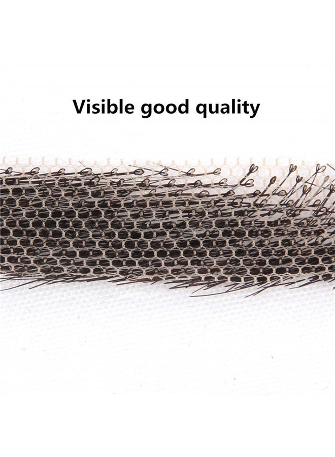 CliCling 100% Human Hair False Brows for Men and Women Re-Usable Lace Base Fake Eyebrows Black Color (MM-A3) - Image 5