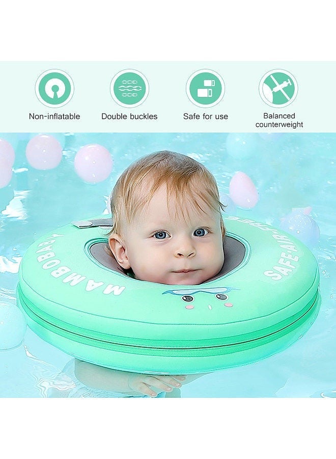 Mambobaby Baby Float Ring Non-Inflatable Float  Ring Head Float Swimming Ring Toys Swim Trainer for Pool Bathtub Infants Size L 6-12 months - Image 2