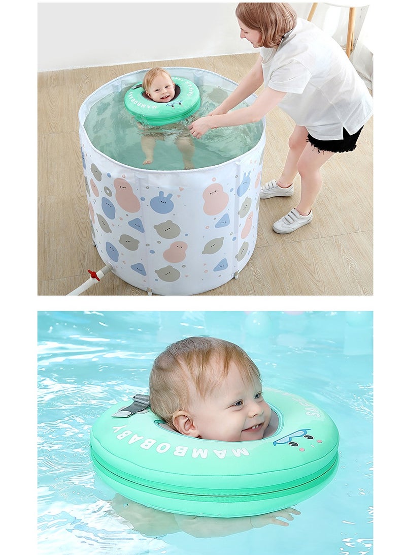 Mambobaby Baby Float Ring Non-Inflatable Float  Ring Head Float Swimming Ring Toys Swim Trainer for Pool Bathtub Infants Size L 6-12 months - Image 4