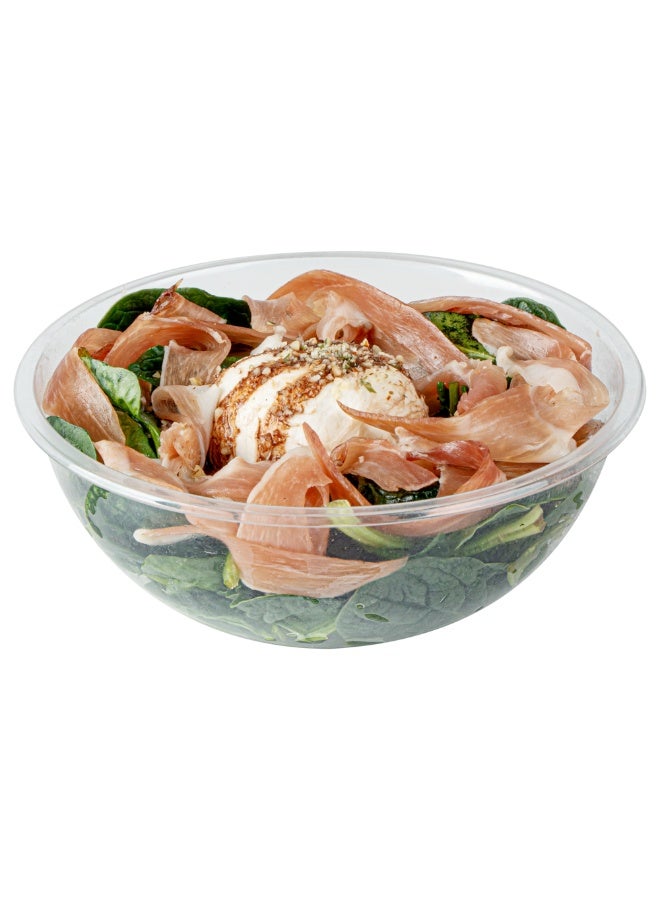 Restaurantware 18 Ounce Plastic Salad Bowls, 200 Recyclable Clear Plastic Bowls - Disposable, Large, Clear Plastic To Go Bowls, Lids Sold Separately, For Pastas, Salads, And More - Image 2