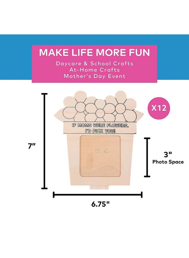 Fun Express Color Your Own Wood Mother's Day Frame - Makes 12 - DIY Craft Gifts for Kids - Image 3