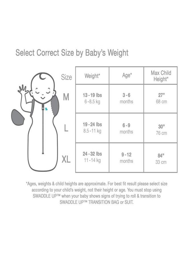 LOVE TO dream حب الحلم سواتل UP، سيلكي-لوكس 1.0 TOG، ناعم للغاية، فاخر 100% فسكوز من الخيزران، يسمح للطفل بالنوم في وضعية الذراعين مرفوعتين المفضلة لديه، ملاءمة مريحة تهدئ رد فعل مورو، كريمي، 13-19 رطل - Image 5