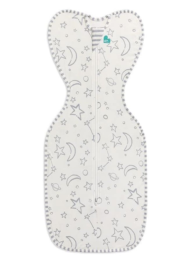 LOVE TO dream حب الحلم سواتل UP، سيلكي-لوكس 1.0 TOG، ناعم للغاية، فاخر 100% فسكوز من الخيزران، يسمح للطفل بالنوم في وضعية الذراعين مرفوعتين المفضلة لديه، ملاءمة مريحة تهدئ رد فعل مورو، كريمي، 13-19 رطل - Image 4