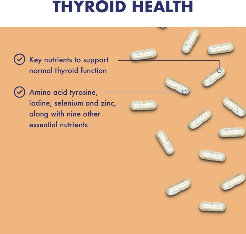 Higher Nature Thyroid Support Formula with Iodine Selenium Thyroid Support Supplement Vegetarian Vegan 60 Capsules - Image 3