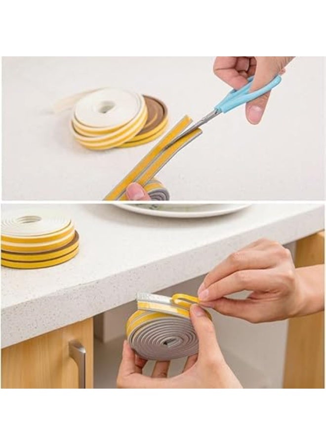6M Self Adhesive Foam Seal Strip for Air, Draft, Dust, and Gaps for Windows, Doors, and Windows Easy to Install (White) - Image 5
