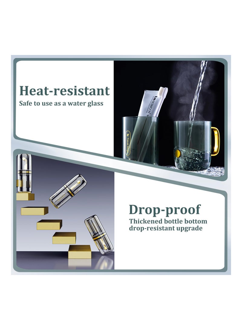 SYOSI 3-in-1 Travel Toothbrush Case, Hygienic Toothbrush Storage Case Travel-Friendly Toothbrush and Toothpaste Box Portable Oral Care Travel Case for Business Trip, Camping, Travel or Daily Use (Green) - Image 3