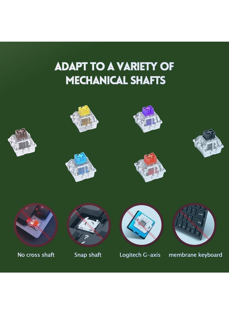 RATSAW Matcha Bicolor Keycaps 123 Keys Custom Gaming Keycaps PBT Dye Sublimation XDA Profile ANSI US Layout for Cherry MX Switches 60 62 68 87 104 108 Mechanical Keyboard  - Image 5