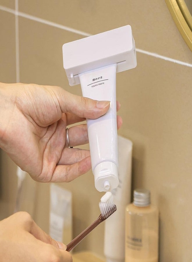 Ouliget Magnetic Toothpaste Squeezer,Toothpaste Seat Holder Tube Squeezing Aids,Wall-mountable Squeezer for Various Cosmetics and Sauce - Image 2