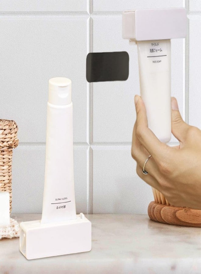 Ouliget Magnetic Toothpaste Squeezer,Toothpaste Seat Holder Tube Squeezing Aids,Wall-mountable Squeezer for Various Cosmetics and Sauce - Image 3