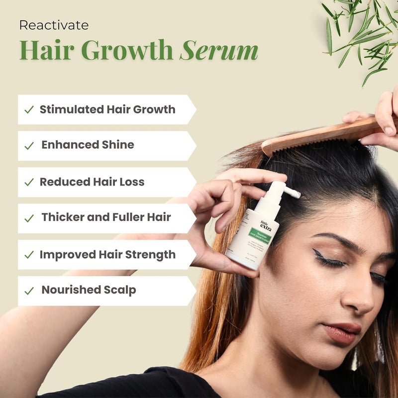 little extra Reactivate Hair Growth Serum With 2 Rosemary Anagain Redensyl Procapil And Baicapil 30Ml Bottle For All Hair Types 100 Grams - Image 2