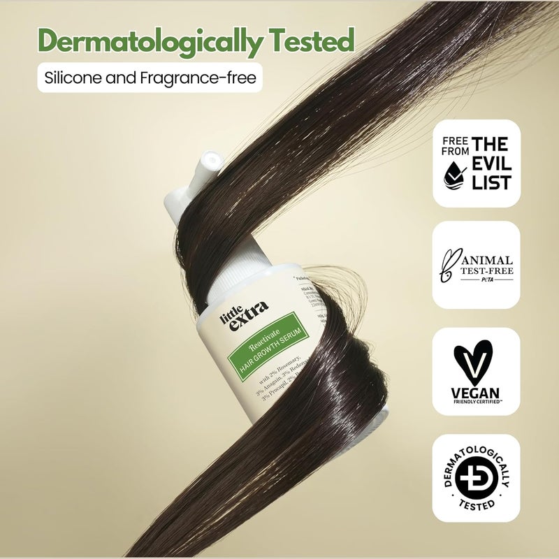 little extra Reactivate Hair Growth Serum With 2 Rosemary Anagain Redensyl Procapil And Baicapil 30Ml Bottle For All Hair Types 100 Grams - Image 5