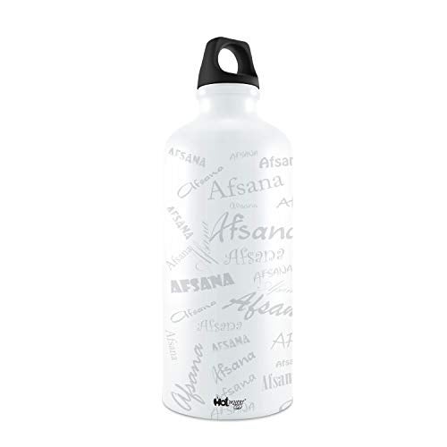 Hot Muggs Me Graffiti Bottle - Afsana Personalised Name Steel, 750ml, 1 Unit, Multicolor, Standard - Image 2