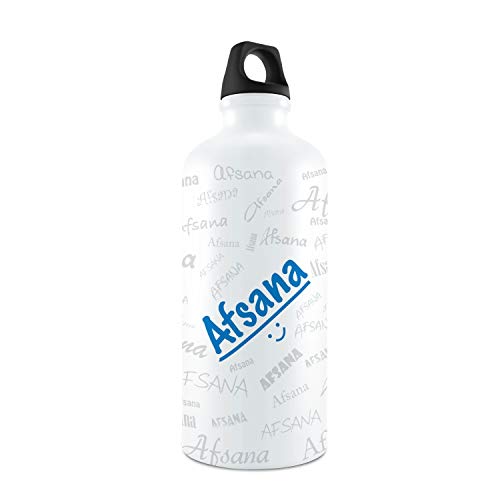 Hot Muggs Me Graffiti Bottle - Afsana Personalised Name Steel, 750ml, 1 Unit, Multicolor, Standard - Image 1