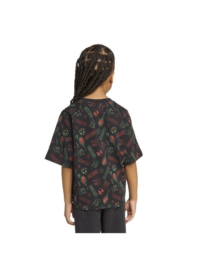 Adidas Lk Dy Mm T Black T-Shirt (Short Sleeve) T-Shirts For Kids - Image 3