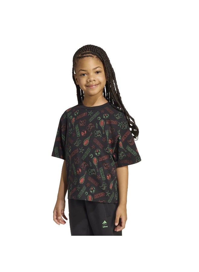 Adidas Lk Dy Mm T Black T-Shirt (Short Sleeve) T-Shirts For Kids - Image 2