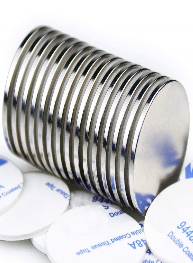 LOVIMAG Strong Neodymium Disc Magnets, Powerful Permanent Rare Earth Magnets. Fridge, DIY, Building, Scientific, Craft, and Office Magnets, 1.26 inch x 0.08 inch, Pack of 15 - Image 1
