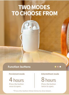 Generic 300ML Humidifier, Built-in Colored Night Light, Two-Speed Timer Protection Settings, Compact Design, Suitable for Office/Bedroom/Living Room  - Image 4