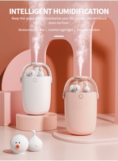 Generic 300ML Humidifier, Built-in Colored Night Light, Two-Speed Timer Protection Settings, Compact Design, Suitable for Office/Bedroom/Living Room  - Image 2