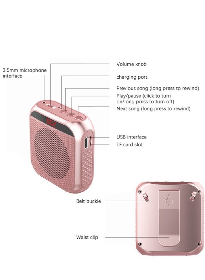 FLOWING Portable Rechargeable Voice Amplifier with Wired Microphone Headset  - Image 3
