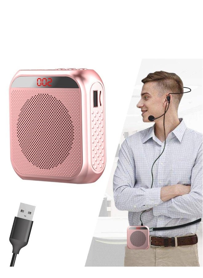 FLOWING Portable Rechargeable Voice Amplifier with Wired Microphone Headset  - Image 2