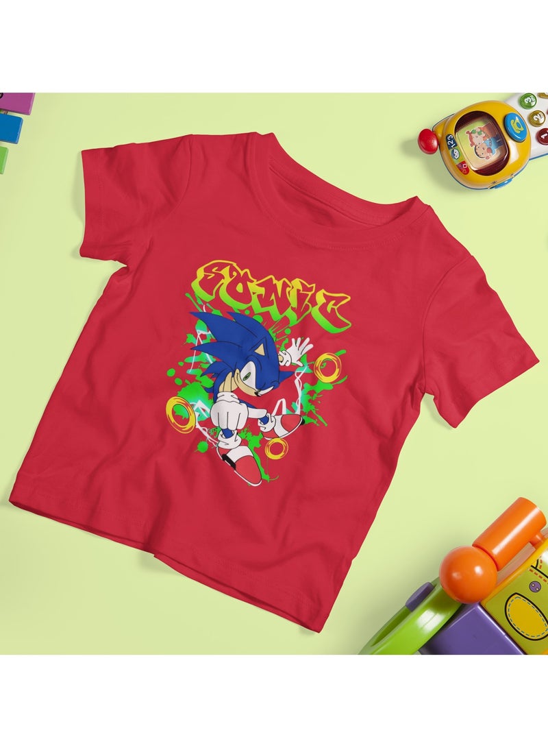 ZOOM Glow-Up Sonic Graphic T-Shirt for Boys