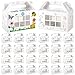 Justforjoyful 24 Pack Color Your Own Bug Hotel Box Cardboard Bugs Catchers Critters Collection Party Supplies Insect Gable Box Container with Window for Spring Summer Garden VBS Craft Favors - Image 3