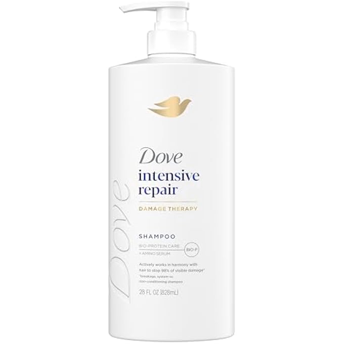 Dove Shampoo Intensive Repair for Damaged Hair with Bio-Protein Care Technology and Amino Serum 28 Fl Oz