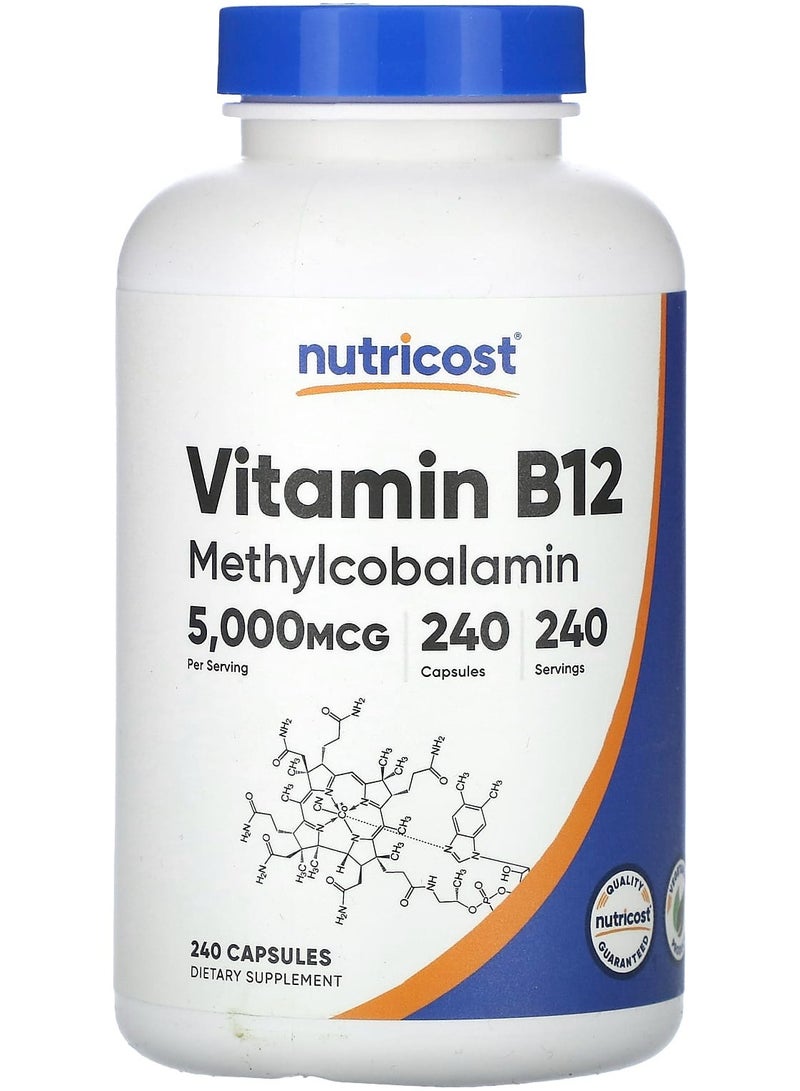 Vitamin B12, 5,000 mcg, 240 Capsules