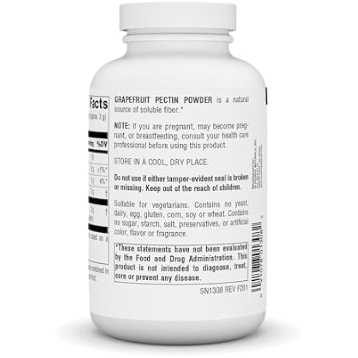 Source Naturals Grapefruit Pectin, Soluble Fiber - Dietary Supplement - 4 oz POWDER - Image 3