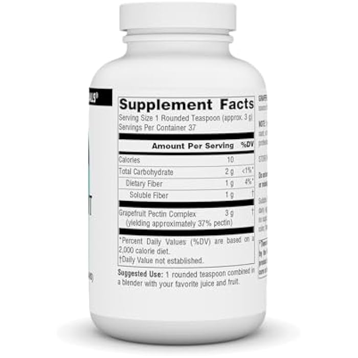 Source Naturals Grapefruit Pectin, Soluble Fiber - Dietary Supplement - 4 oz POWDER - Image 2
