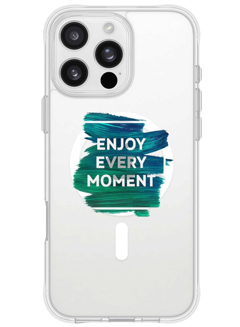 Theodor iPhone 16 Pro Magsafe Magnetic Case for iPhone Compatible with Wireless Charging, Shockproof Phone Bumper Cover - Enjoy - Image 1