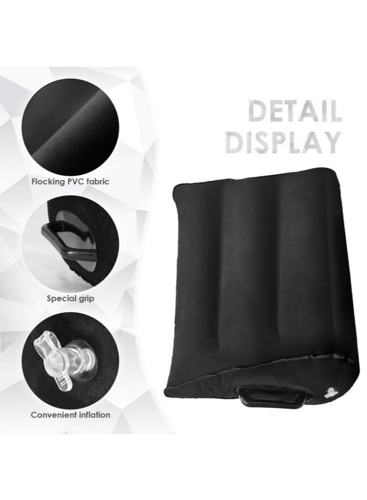 EzzySo Leg Positioner Pillow Inflatable Pillow Portable Cushion Body Pillow For Sleeping Leg Elevation Bed Sofa Travel Camping  - Image 5