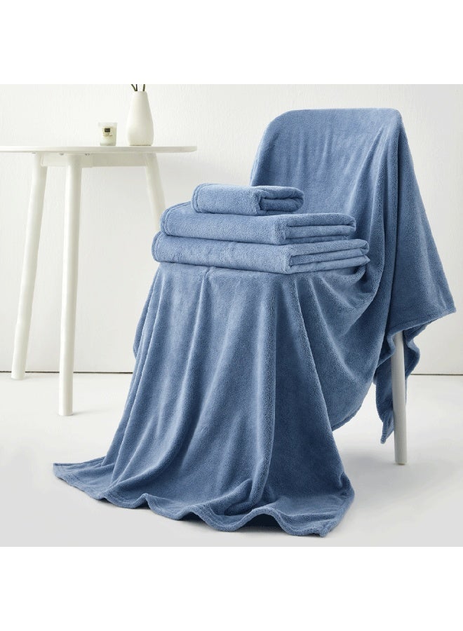 Reefi Modern Quick-Dry Towel, Petrol Blue, Face - Image 2