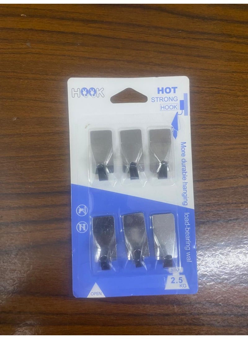 Stainless Steel Hanger Hooks - 6 Pcs - Image 4