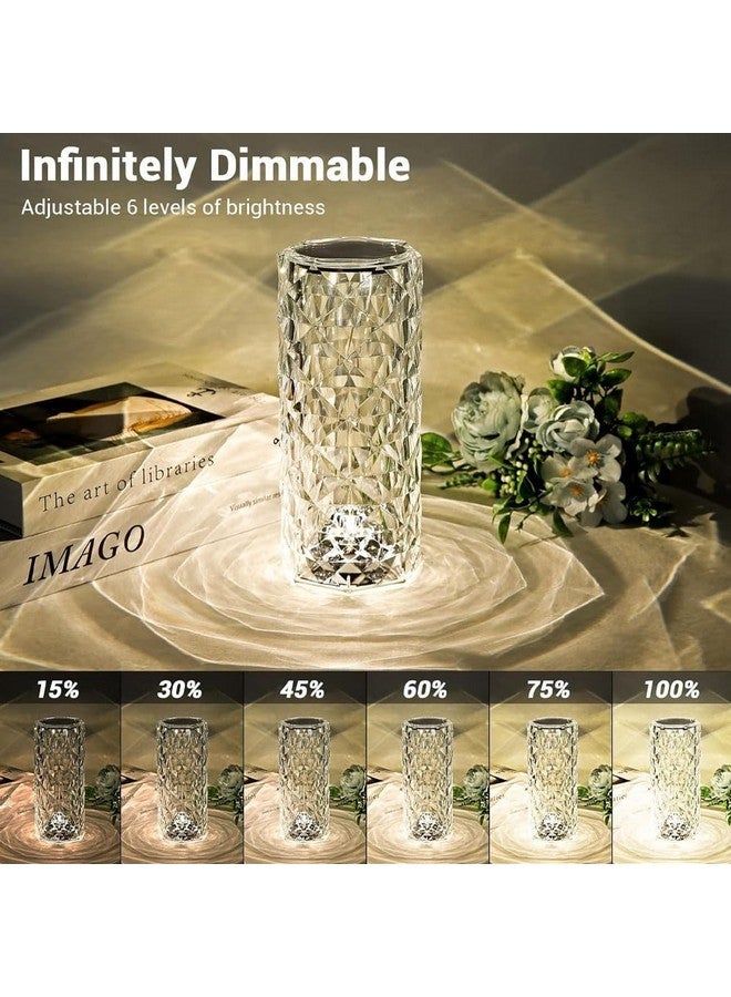 Action Pro Crystal Lamp,Touch Control Crystal Table Lamp,Crystal Rose Lamp with 16 Colors,RGB Night Light with USB & Remote Control,LED Rose Diamond Touch Lamp for Bedroom, Rechargeable Rose Ligh - Image 3