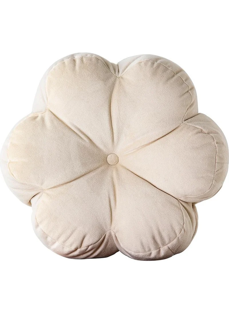 Homedius Decorative Velvet Daisy Pillow