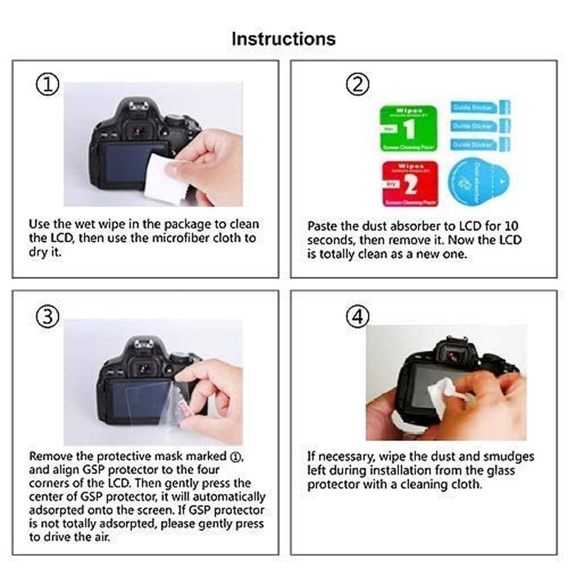 Action Pro 9H Nano Hammer Proof Screen Guard Protector Compatible With Nikon D7500 - Image 4